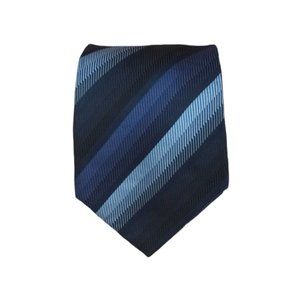 HEMLEY Blue Striped Silk Tie GERMANY 60"/ 4" EC